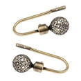 thumbnail image 1 of Cortina Tibeback 2 Piezas Sunnimix Diseño Ahuecado en U S-Cobre Bronze-Hollow Gancho de lazo de la cortina, 1 of 8