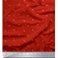 thumbnail image 1 of Soimoi polyester Crepe Fabric Star,Leaves & Tulip Floral Printed Fabric 1 Yard 42 Inch Wide, 1 of 1