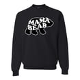 thumbnail image 2 of Wild Bobby, Mama Bear Animal Design, Animal Lover, Unisex Crewneck Graphic Sweatshirt, Black, XX-Large, 2 of 4
