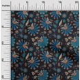thumbnail image 2 of oneOone Polyester Spandex Navy Blue Fabric Block Craft Projects Decor Fabric Printed By The Yard 56 Inch Wide-T1, 2 of 6