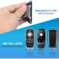 thumbnail image 4 of Key Fob Cover Compatible with Mercedes-Benz CLS CLK AMG GLC GLE GLS ML SL SLK A C E R S G Keychain Case Holder Protector,A-Black, 4 of 6