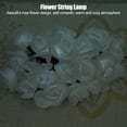 thumbnail image 2 of 30 lámparas LED Zhivalor energía solar flores de rosas cadena de luces blanco puro, 2 of 8