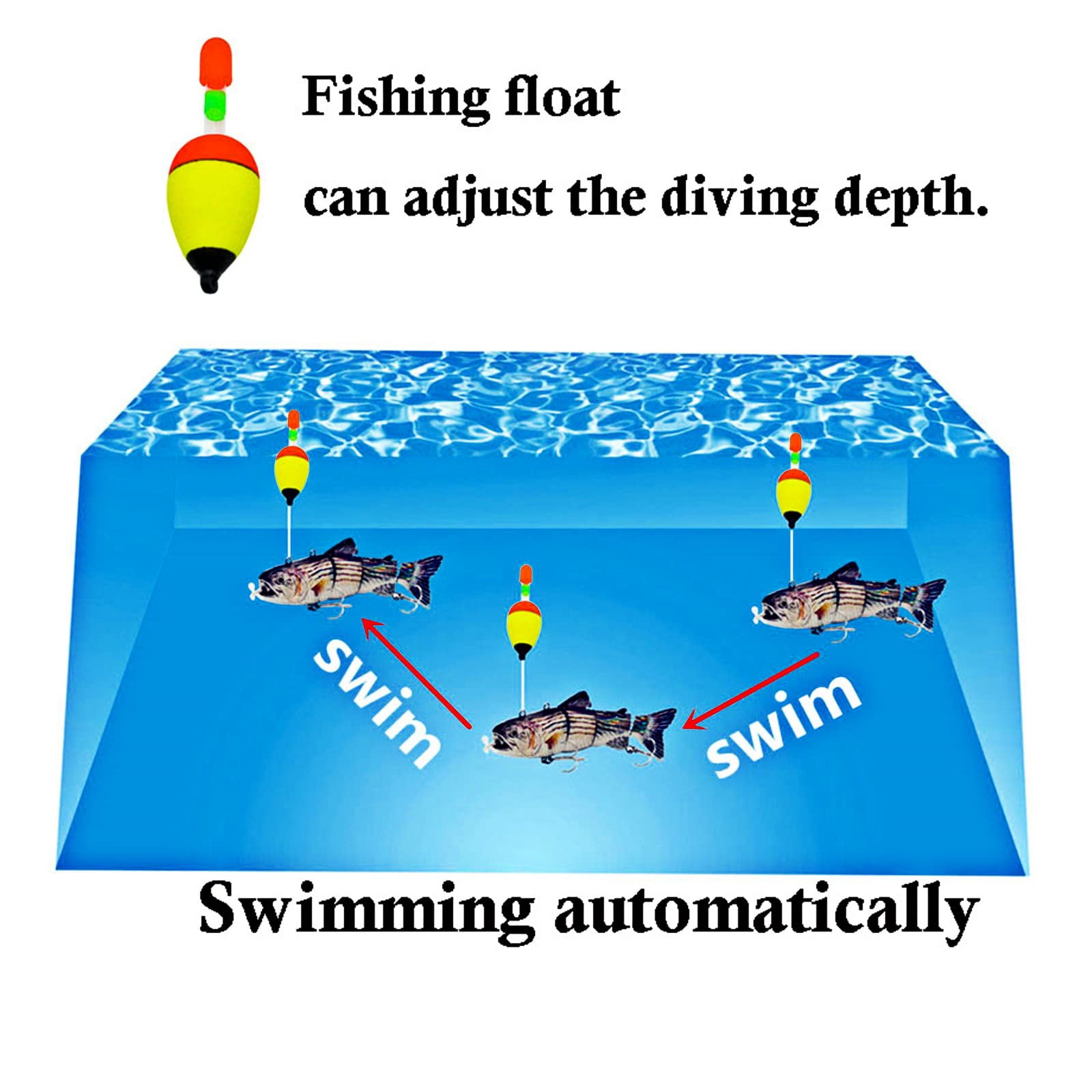 Fishing Lures Electric Lure Swimbait USB Rechargeable Bait Crankbait Automatic Swimming Lifelike Fish Fishing Tackle 5.12"