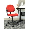 thumbnail image 2 of Boss Office Products Chaise de Travail en Microfibre de Luxe Posture Parfaite avec Bras Réglables en Rouge, 2 of 2