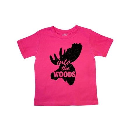

Inktastic Moose Head Silhouette Into the Woods Gift Toddler Boy or Toddler Girl T-Shirt
