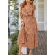thumbnail image 2 of Vestido Maxi Bohemio Floral PRETTYGARDEN para Mujer con Cuello en V y Falda Cruzada, 2 of 6