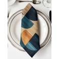 thumbnail image 2 of Hokiten Kitchen Dinner Napkins Set of 4 Turquoise Orange Cloth Napkins Reusable Washable Table Napkins for Weddings Cocktail Parties Holiday Table Decor 20x20 Inch, 2 of 8