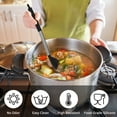 thumbnail image 5 of sixwipe 4-Pack Silicone Cooking Utensils Set - Heat Resistant Non-Stick Kitchen Spatula & Spoon Set, Large Soup Ladle, Slotted Spoon & Solid Turner for Mixing, Serving, Cooking, 5 of 9
