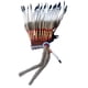 thumbnail image 5 of Sombrero indio Fernando tocado de plumas disfraz para hombres y mujeres Cosplay Negro Blanco Gris, 5 of 8