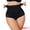 Black, variant on Women's High Waisted Shapewear Thong for Tummy Control S Black
