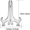 thumbnail image 3 of Caballete de plástico de 12 piezas, soporte para tablero, caballete para cuadros (transparente), 3 of 5