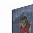 thumbnail image 2 of Luxe Metal Art 'Beagle with Beaulieu Palace' by Barruf Metal Wall Art, 12"x16", 2 of 7