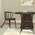 thumbnail image 2 of Plank+Beam Set of 2 Dining Chairs, Solid Wood Kitchen Chair, Walnut, 2 of 11
