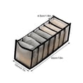 thumbnail image 4 of Underwear Organizer Bag With Seven Compartments Nylon Mesh Drawer Storage For Bras Socks And Panties, 4 of 8