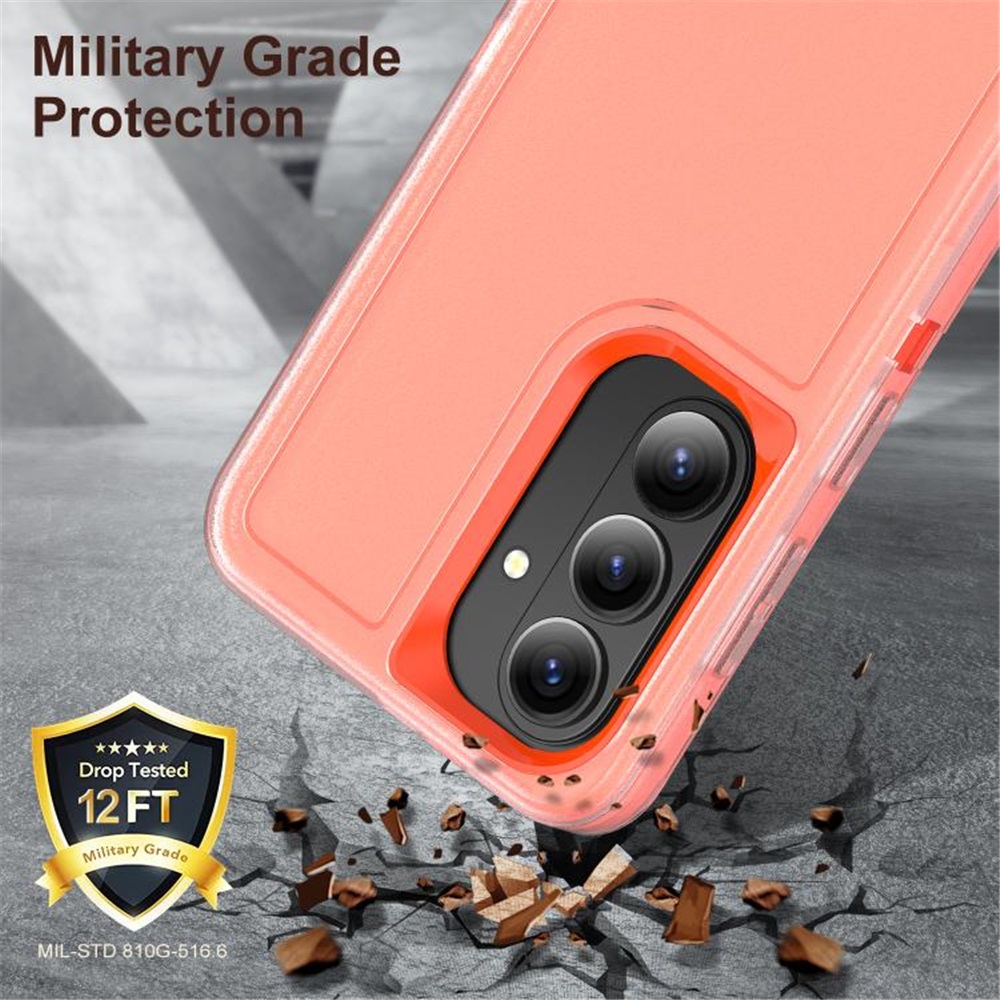 For Samsung Galaxy S26+ 5G 6.7" Phone Case with Built in Kickstand, Shockproof/Dustproof/Drop Proof Heavy Duty Military-Grade Rugged Protective Cover for Samsung Galaxy S26+ 5G,Orange