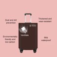thumbnail image 4 of facefd Non-woven Travel Luggage Cover Dustproof Stylish Sticker Type Detachable Simple Style Suitcase Bag Protector Guard Dark Blue 22inch, 4 of 9