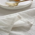 thumbnail image 6 of Square Tablecloth Cotton Textured Table Cloth Wrinkle Free Decorative Fabric Farmhouse Table Cover for Dining/Party/Buffet/Wedding, 35 x 35 Inch, White, 6 of 8