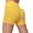 Yellow, variant on CQONEPT Women's Yoga Shorts High Waisted Butt Lift Shorts Tummy Control Workouts Activewear Short Pants with Pockets Blue XS
