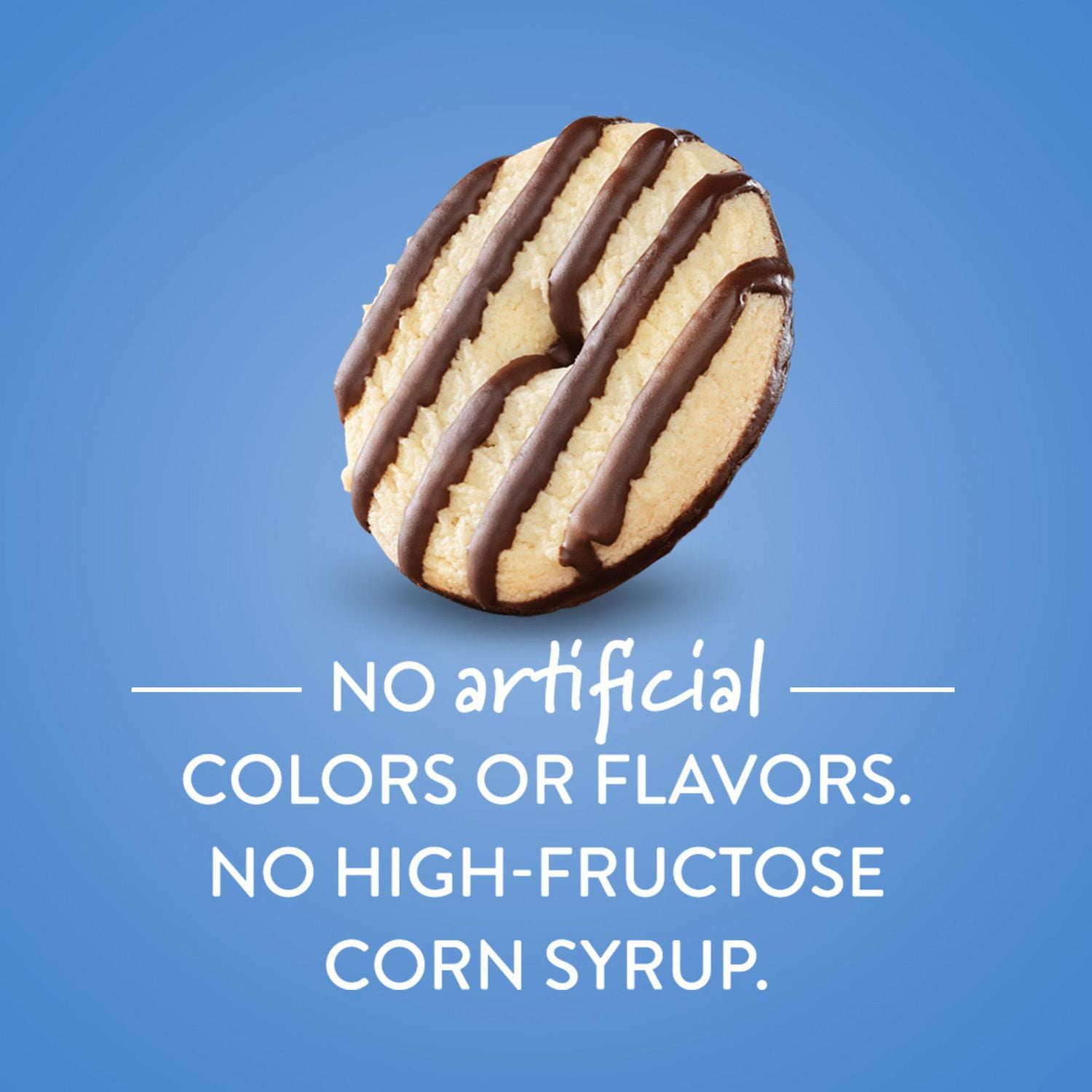 Voortman No Sugar Added Fudge Striped Shortbread Cookies, 320 g