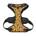 thumbnail image 5 of XMXY No Pull Dog Harness, Sunflowers Flowers Adjustable Reflective Pet Harness with Oxford Vest, Medium Size, 5 of 9