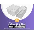 thumbnail image 3 of YBM Home Mesh Open Bin Storage Basket Organizer for Kitchen, (2 Pack) Black 15 x 12 x 11.5, 3 of 7
