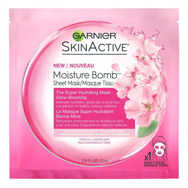 Garnier Super Hydrating Mask Glow-Boosting with Sakura Extract, 32 GR