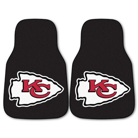 - NFL Kansas City Chiefs 2-PC Set of Front Carpet Car Mats, Universal Size