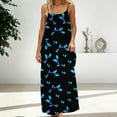 thumbnail image 4 of Sakmal Mumu Womens Backless Cami Dresses Maxi Summer Tropical Hawaiian House Dress Crew Neck Sleeveless Womens Sundress L, 4 of 6