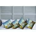 thumbnail image 6 of Ambesonne Scenery Throw Pillow Cover 4 Pack, Sunny Fall Day Image, 18", Green Blue, 6 of 6