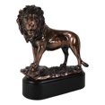 thumbnail image 5 of King Of The Jungle African Lion Pride Rock Scene Bronze Electroplated Figurine, 5 of 9