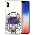 thumbnail image 1 of Case Yard iPhone-X Case Clear Soft & Flexible TPU Ultra Low Profile Slim Fit Thin Shockproof Transparent Bumper Protective Cover Drop Protective Cell Phone Cases (Astronaut Helmet), 1 of 8