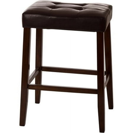 Hillsdale Boston Backless Non-Swivel Counter Height Stool in Espresso