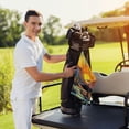 thumbnail image 4 of Werpe Sunset Trees Mountain Golf Towel Gift for Men Birthday Golfing Accessory 2PC, 4 of 7