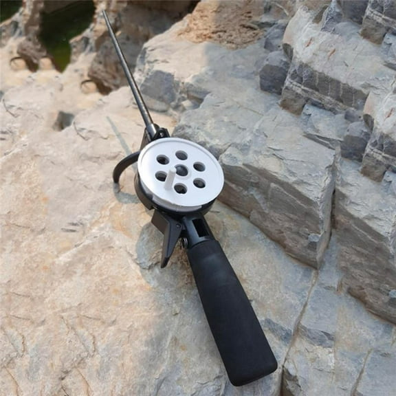 14 '' Ice Winter Fishing Rod Portable Lightweight Outdoor Fishing Accessories, Easy to Use
