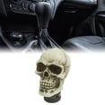 thumbnail image 2 of Unique Bargains Evil Skull Manual Gear Shift Knob Universal Stick Lever Shifter White, 2 of 4
