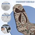 thumbnail image 6 of HUISEFOR Camo Bow Car Towel Seat Cover 1Pack Soft Comfortable Car Seat Cover Protector, with Storage Bag, Easy to Store, for Cars, Trucks, Sedans, Vans, SUVs, 6 of 7