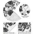 thumbnail image 2 of FMSHPON Halloween Black Rose Skull Xmas Christmas Tree Skirt Stand Mat for Holiday Party Decoration Indoor Outdoor 48 inches, 2 of 6