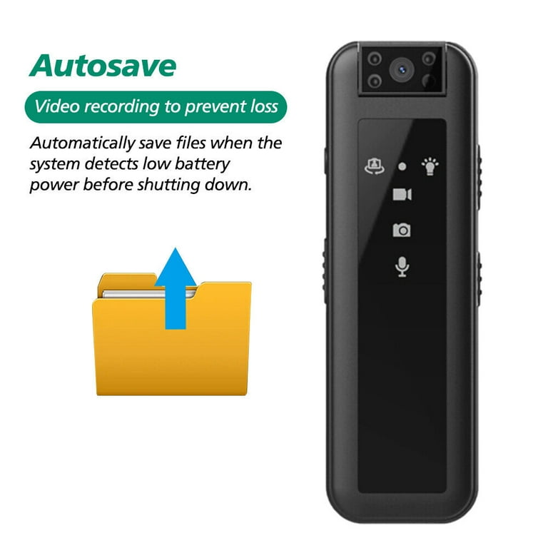 Body Camera With Video Recording, HD 1080P Body Cam