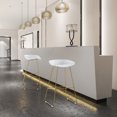 thumbnail image 2 of Porthos Home Aaro Plastic Bar Stools with Iron Sled Legs (Set of 2), 2 of 7