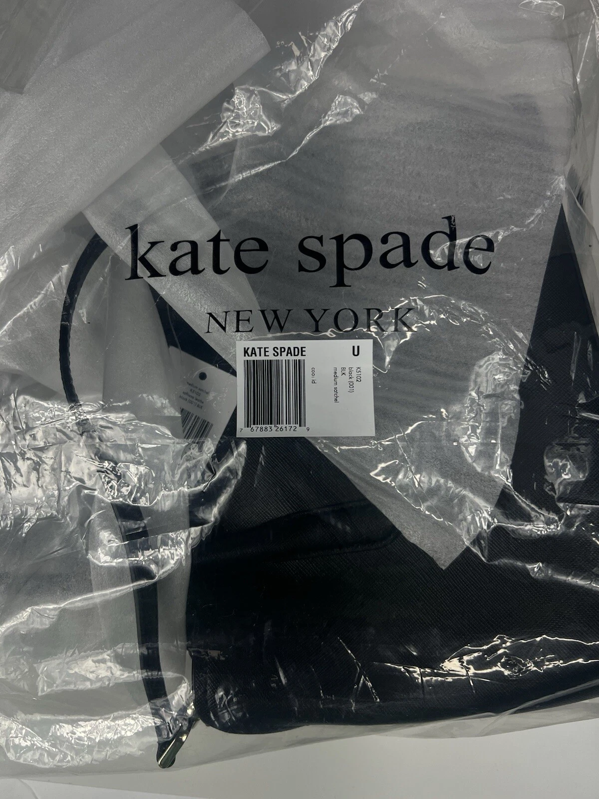 Kate Spade Rory Medium Black Saffiano Leather Satchel