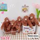 thumbnail image 5 of 1 muñeco de peluche suave, adorable gorila, orangutanes, monos, bonito animal colgante, llavero, regalo de cumpleaños y Navidad para niña y niño, 5 of 5