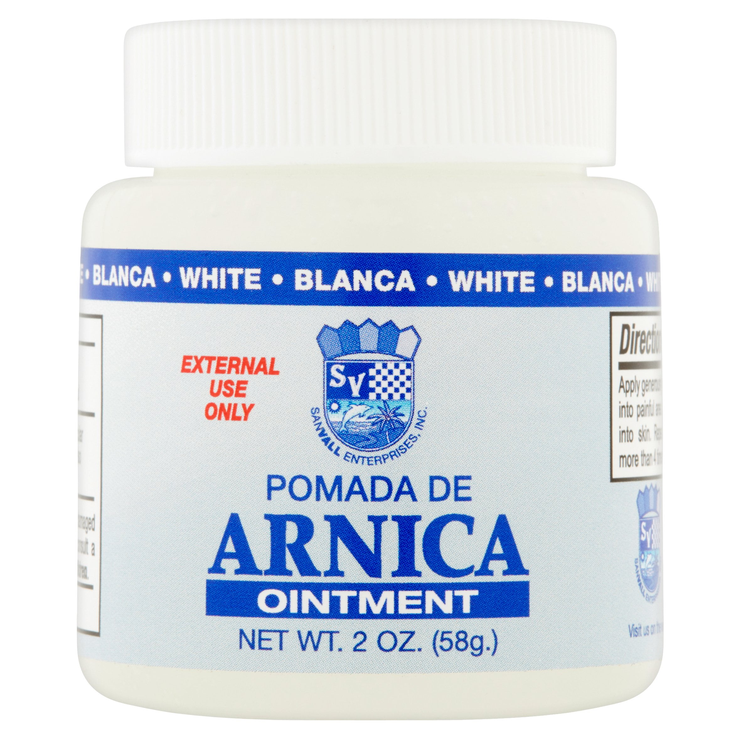 Sanvall Arnica White Ointment, 2 ounce Pomada de Arnica Blanco, Topical