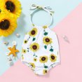 thumbnail image 3 of Kmbangi Tie-up Flower/Lemon/Leopard/Flamingo/Leaf Print Halter Swimsuit, 3 of 9
