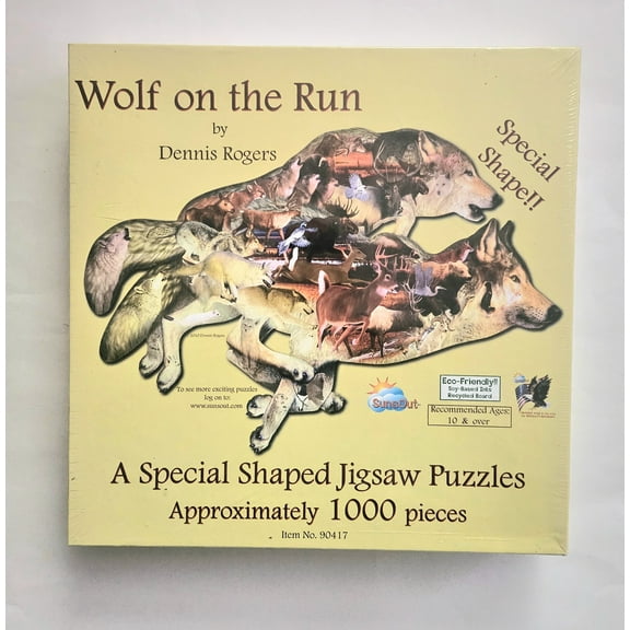 WOLF ON THE RUN JIGSAW PUZZLE