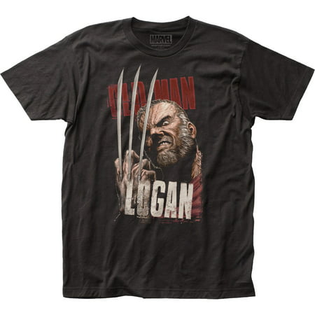 Old Man Logan Adult Fitted Jersey T-Shirt Tee (George Best Man Utd Jersey)