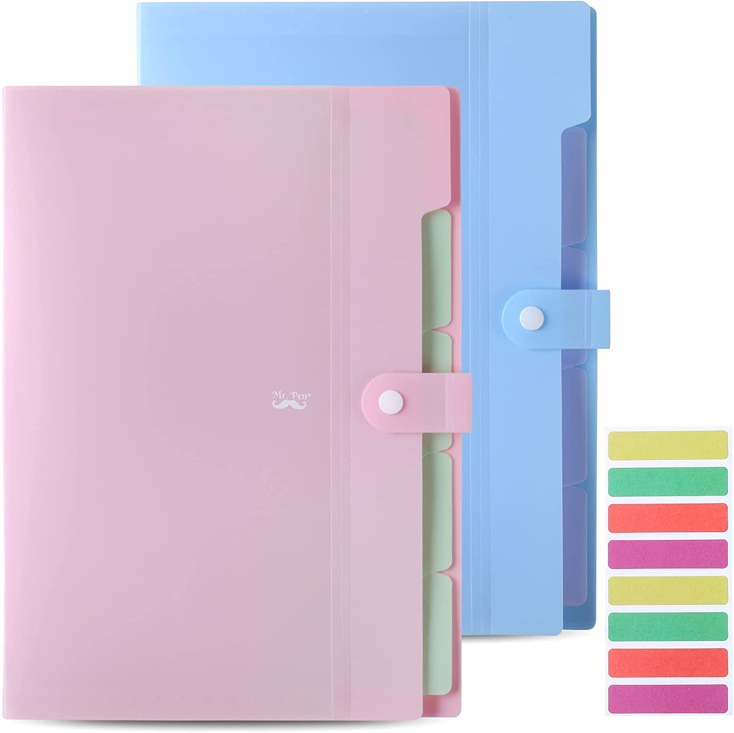 Mr. Pen- Expanding File Folder, A4, 2 pc, Accordion Folder, Expandable Folder, Paper Organizer Folder