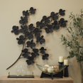 thumbnail image 2 of CosmoLiving by Cosmopolitan Black Metal Orchid Floral Wall Decor with Stem, 2 of 7
