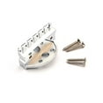 thumbnail image 2 of Eigraketly Puente de guitarra sin cabeza con tuerca de bloqueo, pieza trasera de bajo de precisión profesional, piezas de repuesto, accesorios de montaje Accesorios para instrumentos musicales Plata Eigraketly OD020259-01, 2 of 6