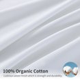 thumbnail image 5 of 100% Egyptian Cotton Sheet Set Queen 400T Breathable 16"Deep Pocket Sheets,Queen Size,White, 5 of 5