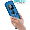thumbnail image 3 of Case for TCL Flip 3 Phone, Nakedcellphone Slim Hard Shell Protector Cover [Anti-Fingerprint, Grid Texture] for T435 (2024) - Cobalt Blue, 3 of 9